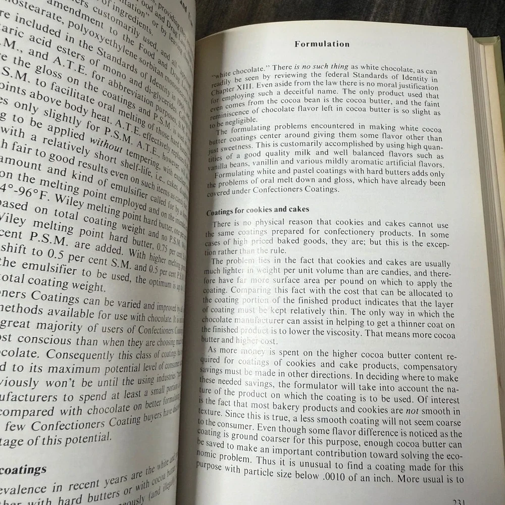 Chocolate Production and Use by L Russell Cook 1972‎ Hardcover Book